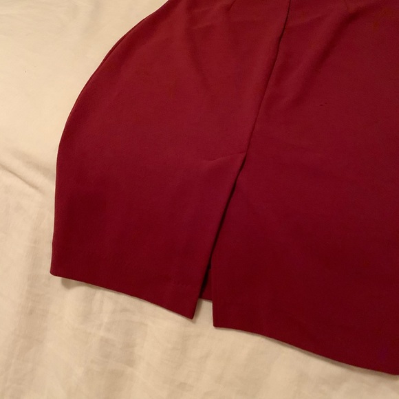 Two Piece Set Dress - Burgundy - S - Skirt/Top - Picture 7 of 8